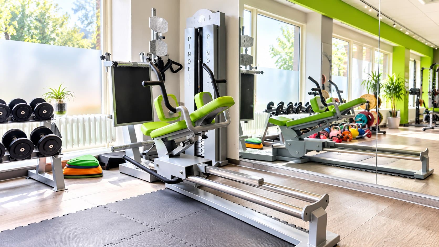 Beinpresse im Trainingsbereich